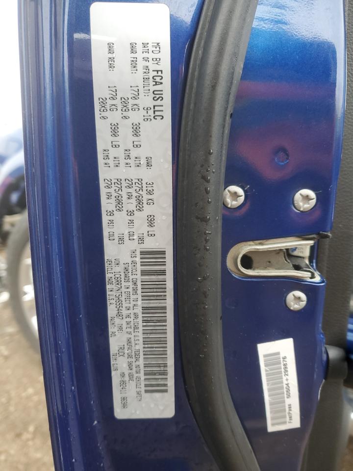 2017 Ram 1500 Laramie VIN: 1C6RR7NT5HS554487 Lot: 92907835