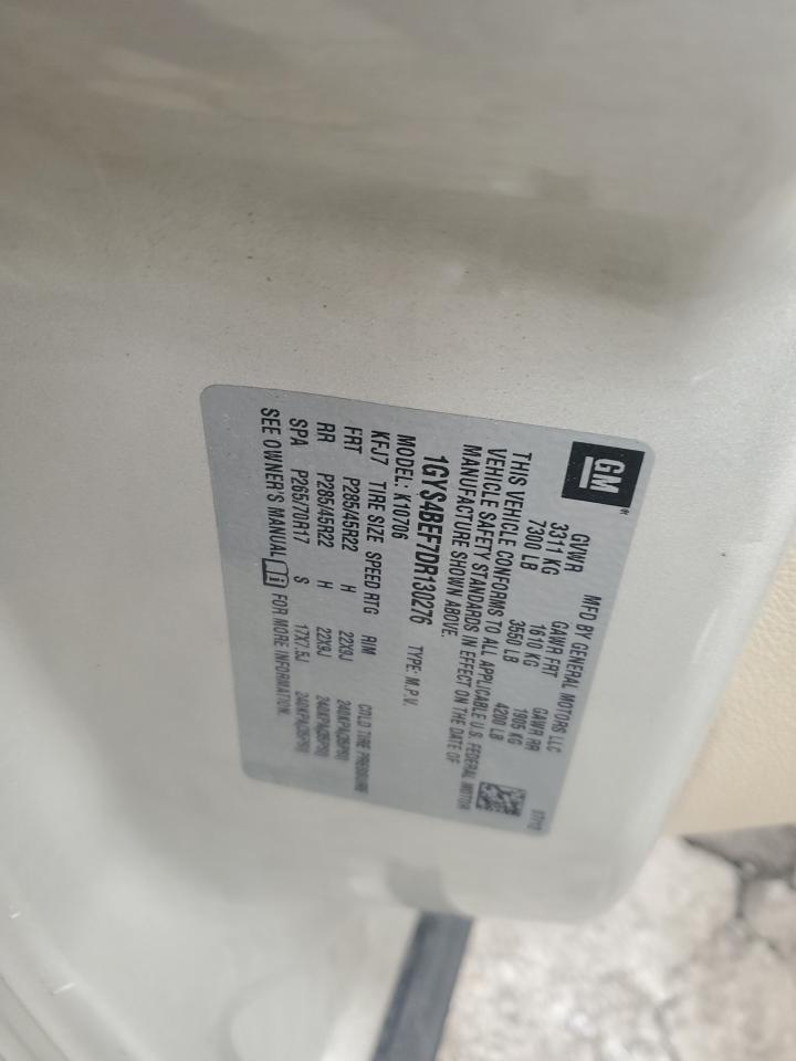 2013 Cadillac Escalade Luxury VIN: 1GYS4BEF7DR130276 Lot: 92916905