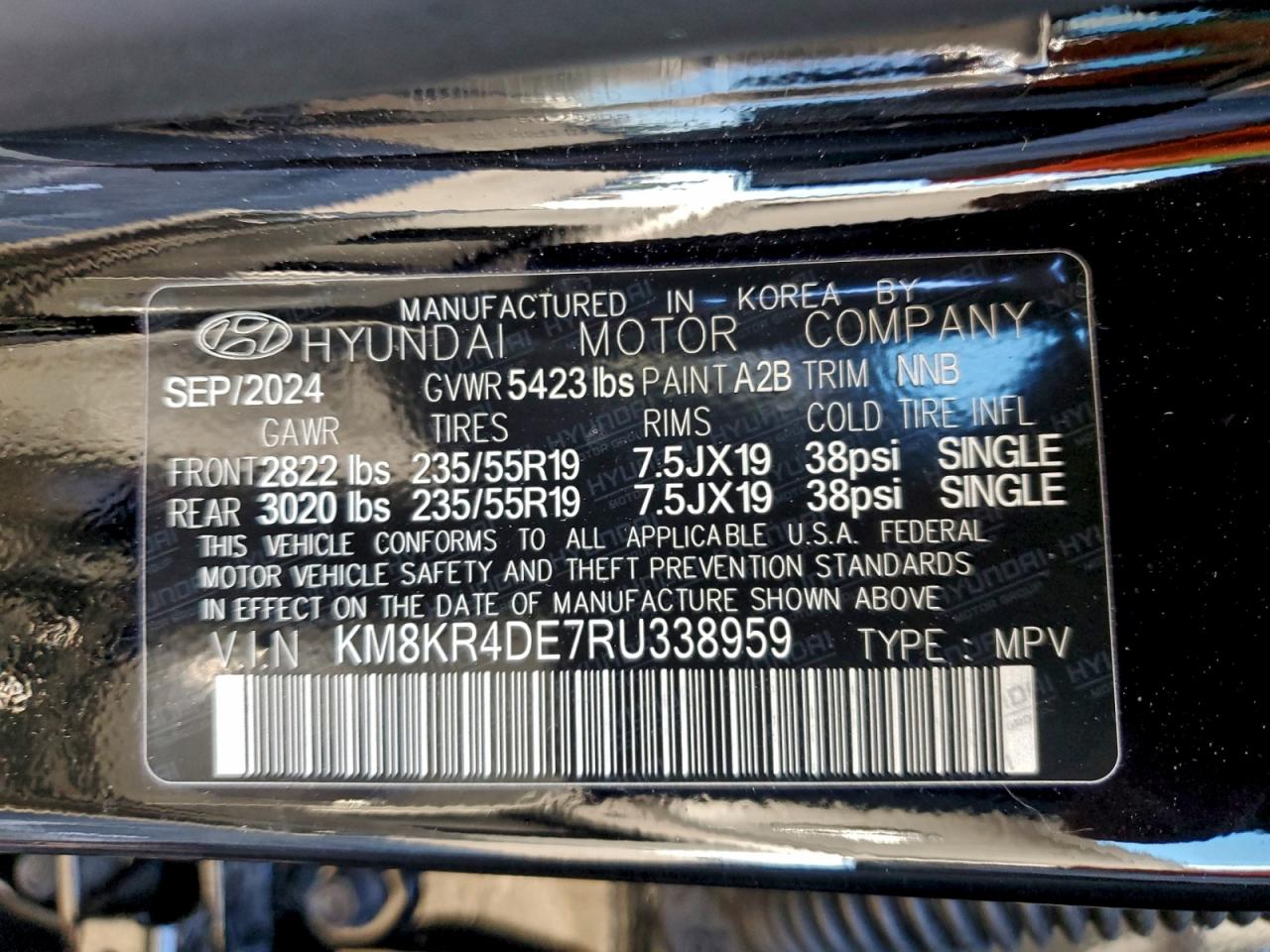 2024 Hyundai Ioniq 5 Limited VIN: KM8KR4DE7RU338959 Lot: 94564555