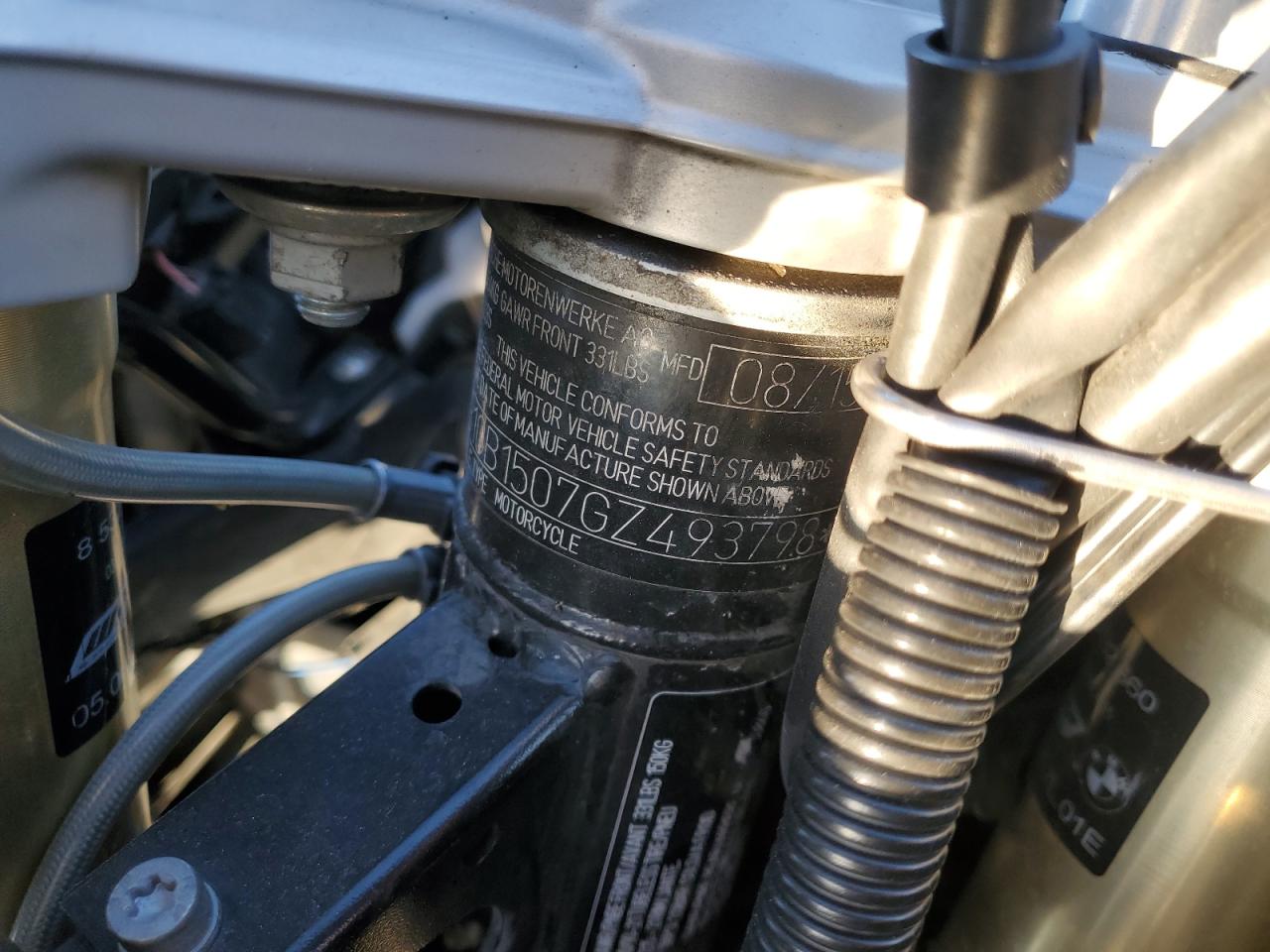 2016 BMW F800 Gs Adventure VIN: WB10B1507GZ493798 Lot: 92261165