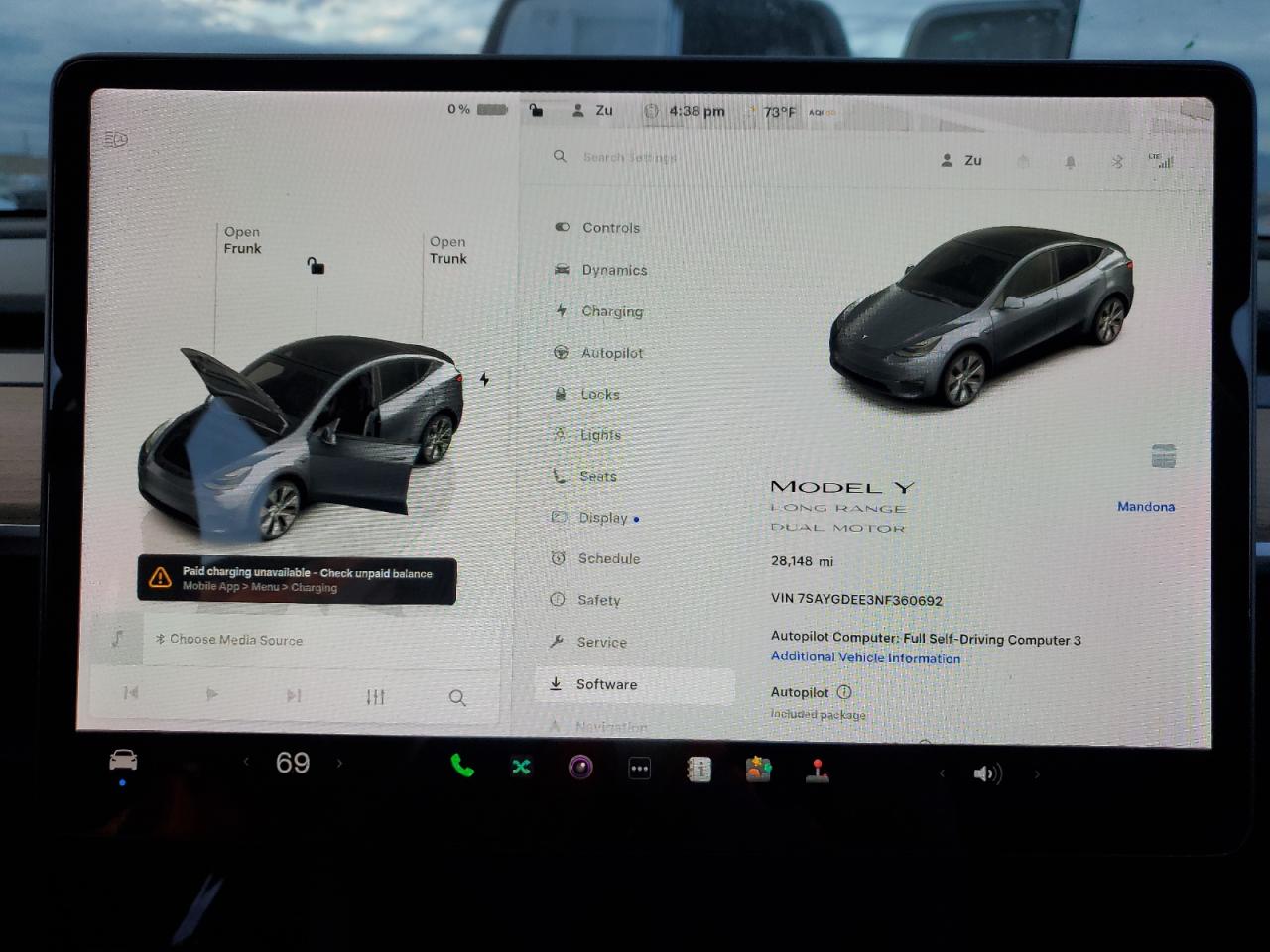 2022 Tesla Model Y VIN: 7SAYGDEE3NF360692 Lot: 92936175