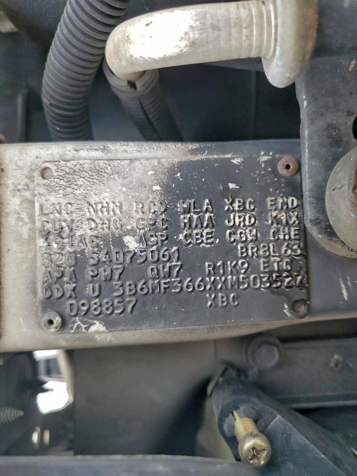 1999 Dodge Ram 3500 Utility / Service Truck VIN: 3B6MF366XXM503527 Lot: 93858615