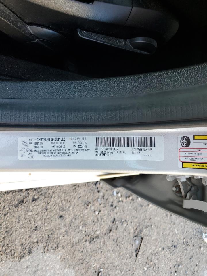 2012 Chrysler 200 Lx VIN: 1C3CCBAB5CN159690 Lot: 92499895