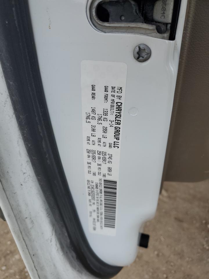 2014 Chrysler Town & Country Touring VIN: 2C4RC1BG2ER329357 Lot: 91291035