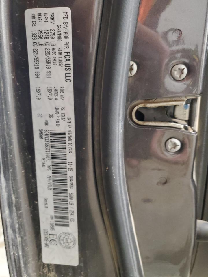 2016 Dodge Journey R/T VIN: 3C4PDDFG6GT160671 Lot: 92643175