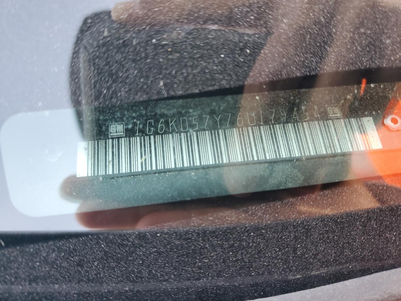 2006 Cadillac Dts VIN: 1G6KD57Y76U179454 Lot: 92409625