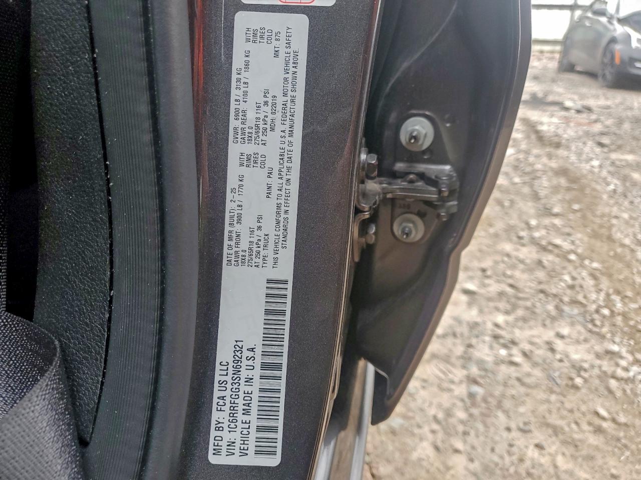 2025 Ram 1500 Tradesman VIN: 1C6RRFGG3SN692321 Lot: 93458395