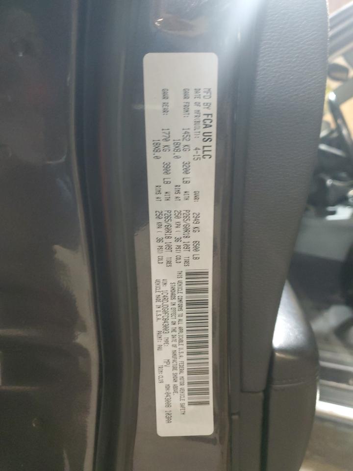 2018 Dodge Durango Sxt VIN: 1C4RDJAG3JC291249 Lot: 82271395