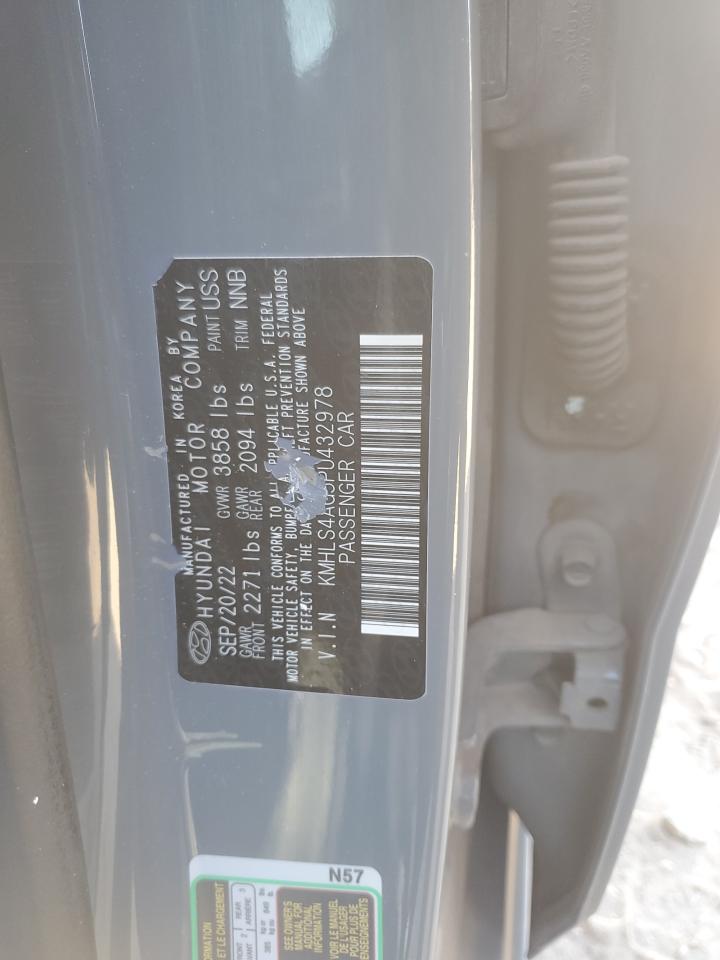 2023 Hyundai Elantra Sel VIN: KMHLS4AG5PU432978 Lot: 92875725