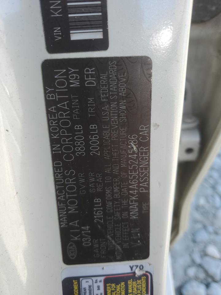 2014 Kia Forte Lx VIN: KNAFK4A65E5245186 Lot: 92433085