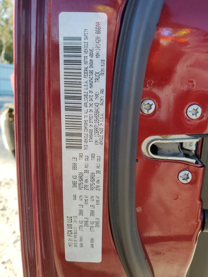 2017 Ram 1500 Slt VIN: 1C6RR7LG5HS584143 Lot: 91324315