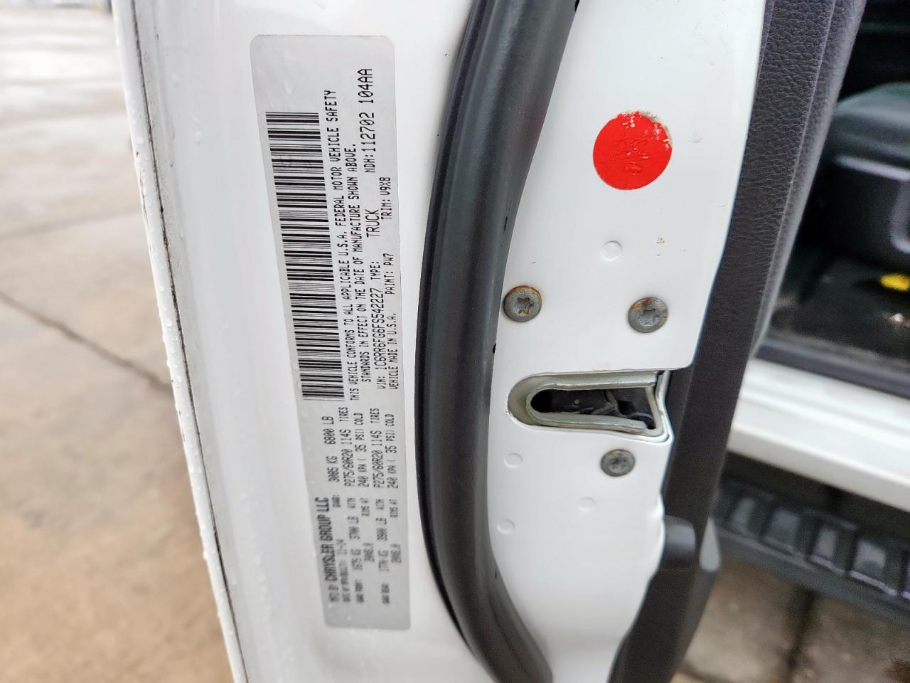 2015 Ram 1500 St VIN: 1C6RR6FG6FS542227 Lot: 93495545