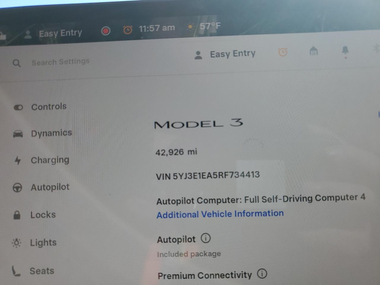 2024 Tesla Model 3 VIN: 5YJ3E1EA5RF734413 Lot: 90727225