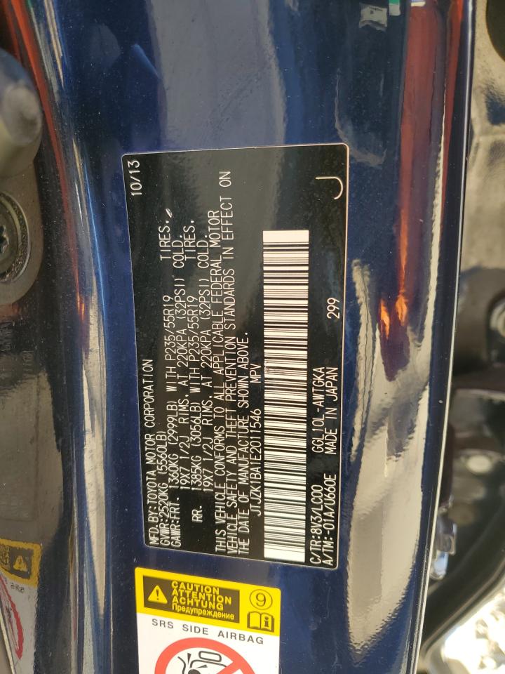 2014 Lexus Rx 350 VIN: JTJZK1BA1E2011546 Lot: 91863555