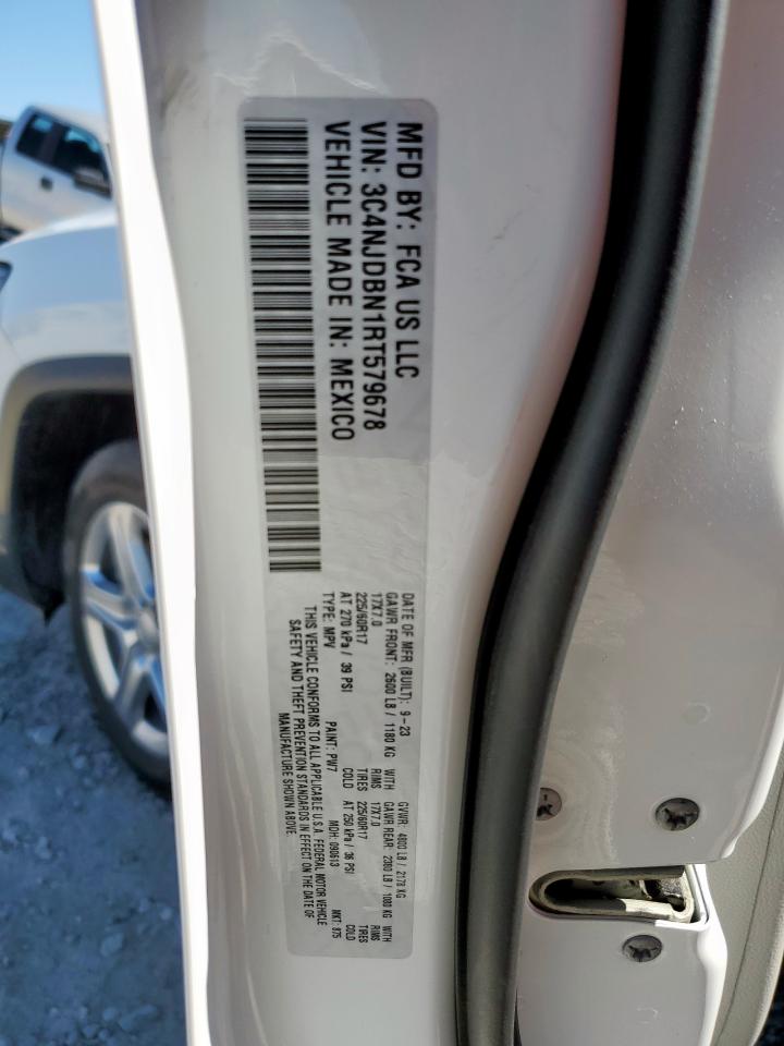 2024 Jeep Compass Latitude VIN: 3C4NJDBN1RT579678 Lot: 92063925