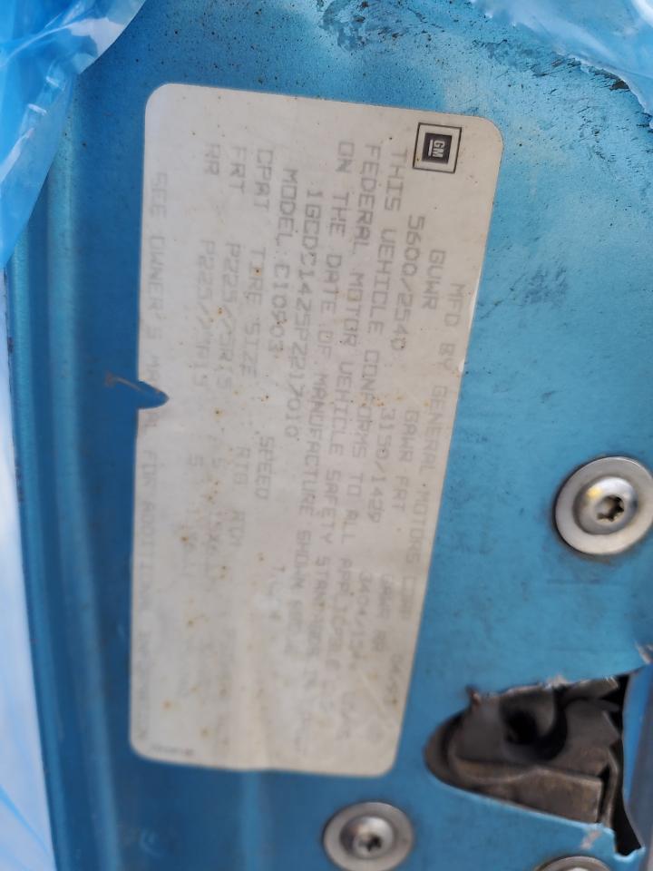 1993 Chevrolet Gmt-400 C1500 VIN: 1GCDC14Z5PZ217010 Lot: 92278345