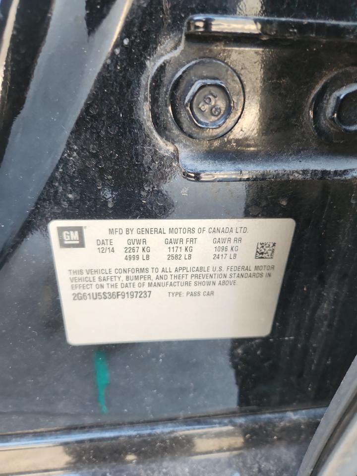 2015 Cadillac Xts VIN: 2G61U5S36F9197237 Lot: 92855585