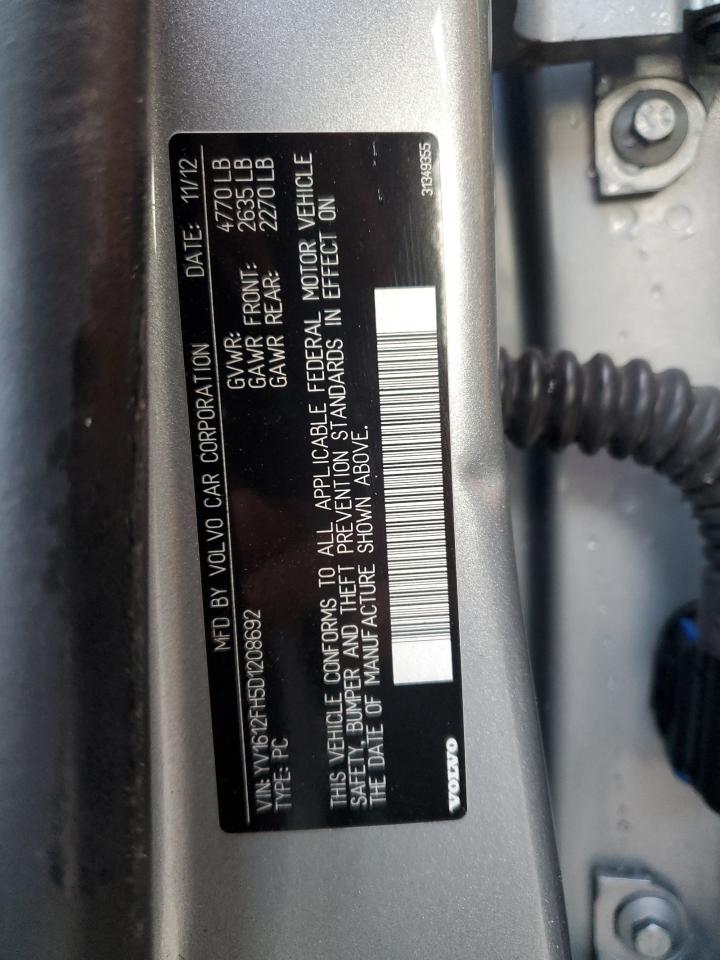 2013 Volvo S60 T5 VIN: YV1612FH5D1208692 Lot: 90503085