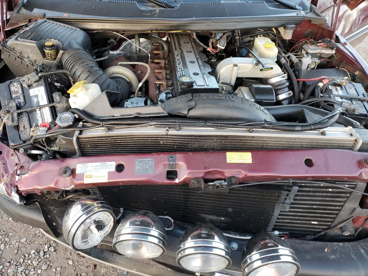 2001 Dodge Ram 2500 VIN: 1B7KF23621J525169 Lot: 92647525