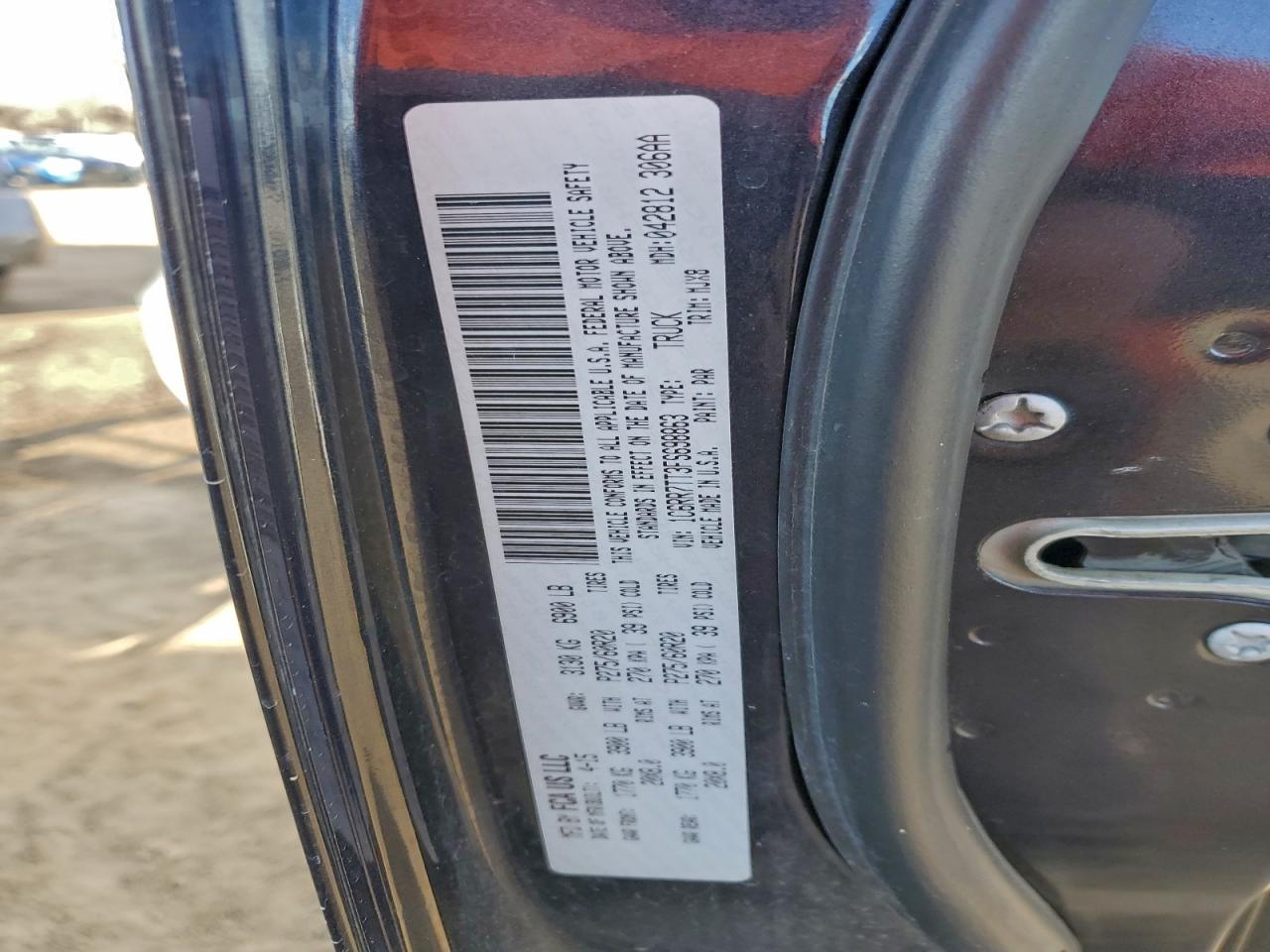 2015 Ram 1500 Slt VIN: 1C6RR7TT3FS698863 Lot: 94136605