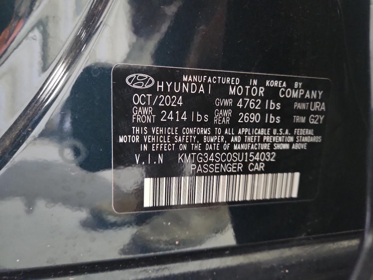 2025 Genesis G70 Base VIN: KMTG34SC0SU154032 Lot: 93485425