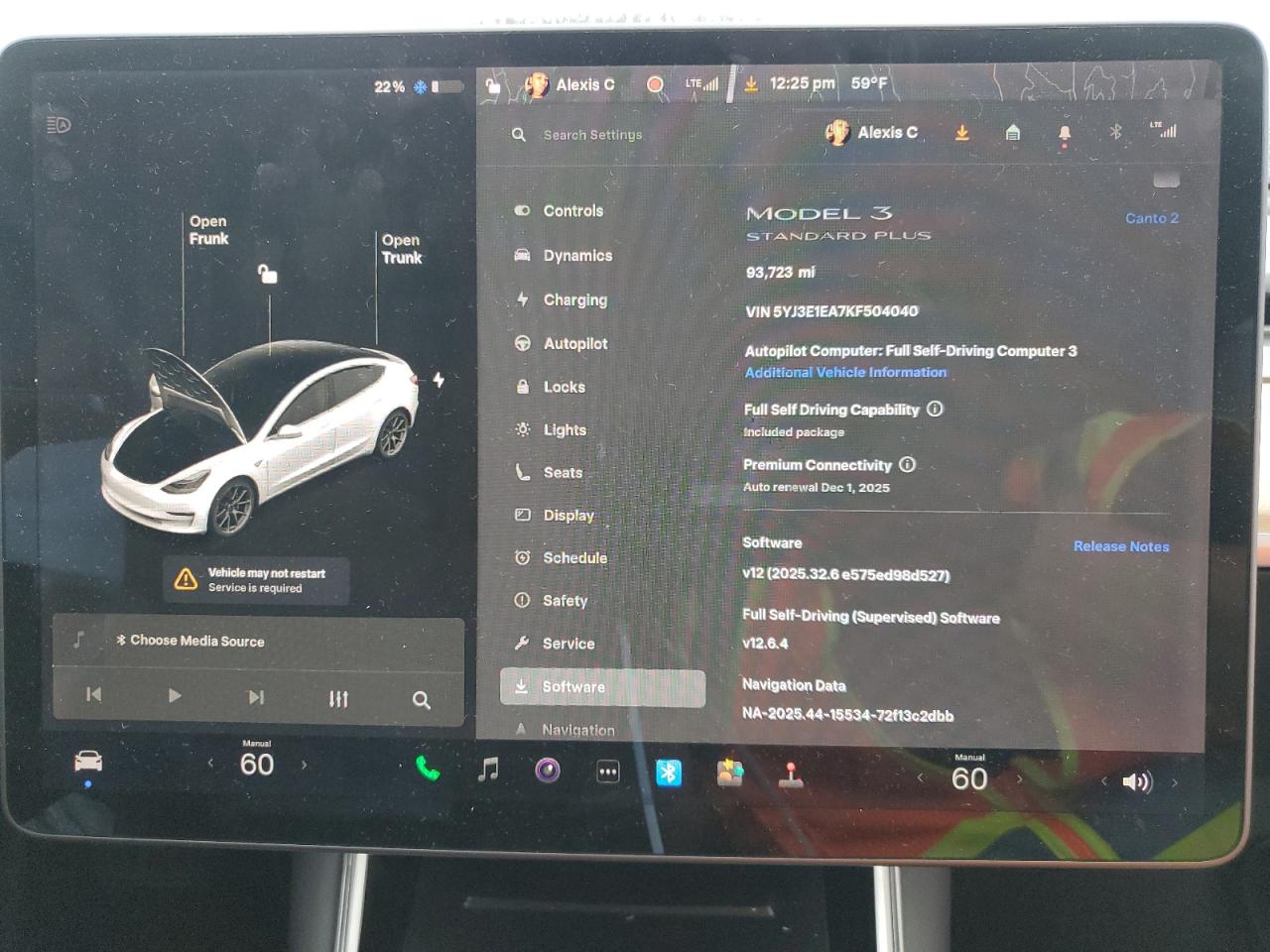 2019 Tesla Model 3 VIN: 5YJ3E1EA7KF504040 Lot: 91466315