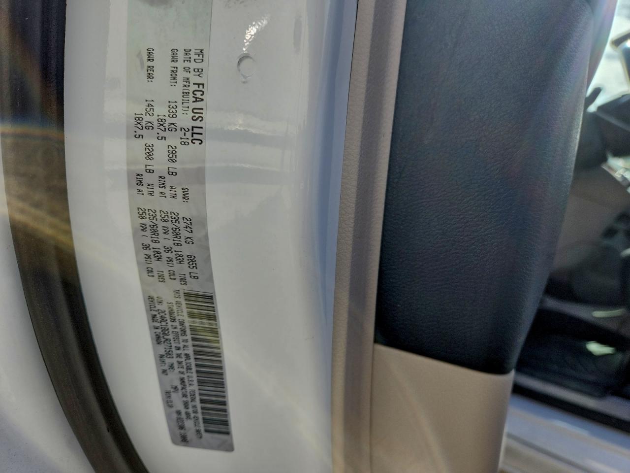 2018 Chrysler Pacifica Touring L VIN: 2C4RC1BG0JR271503 Lot: 93711755