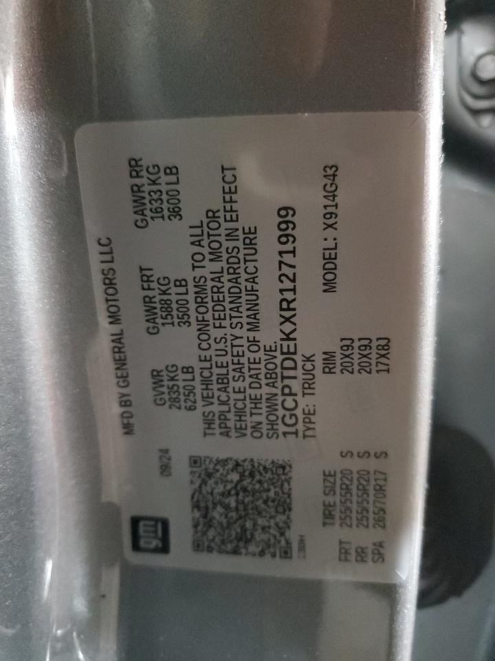 2024 Chevrolet Colorado Z71 VIN: 1GCPTDEKXR1271999 Lot: 93365775