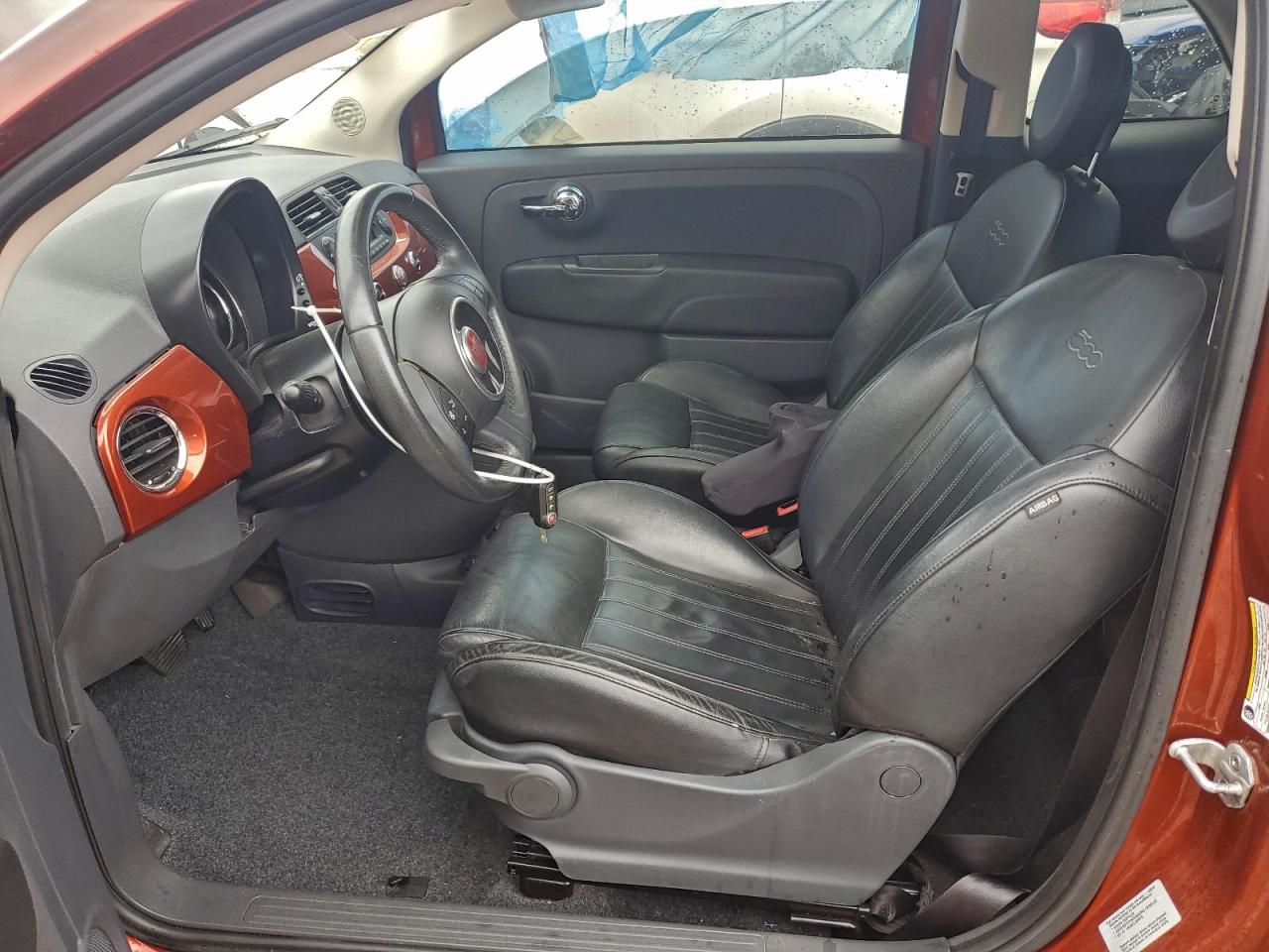 2015 Fiat 500 Lounge VIN: 3C3CFFCR6FT648029 Lot: 92030125