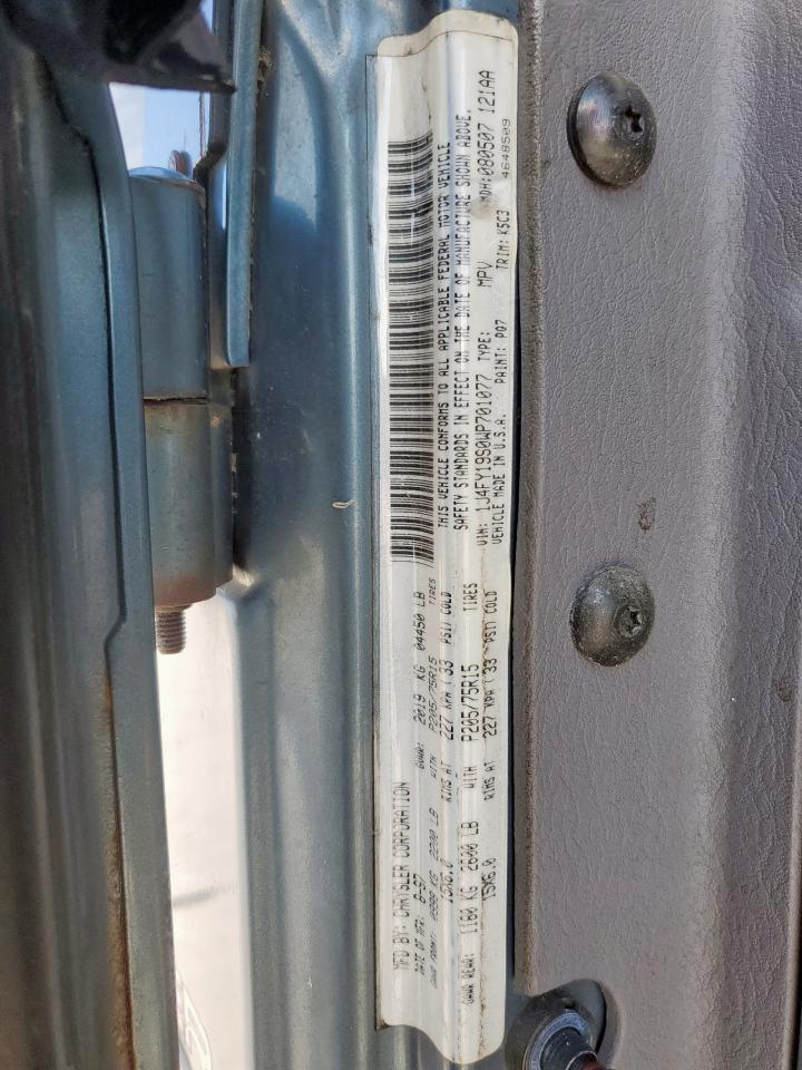 1998 Jeep Wrangler / Tj Sport VIN: 1J4FY19S0WP701077 Lot: 92947075