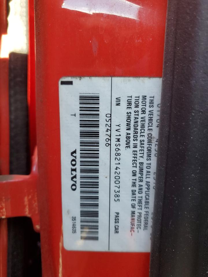 2004 Volvo S40 T5 VIN: YV1MS682142007385 Lot: 93001365