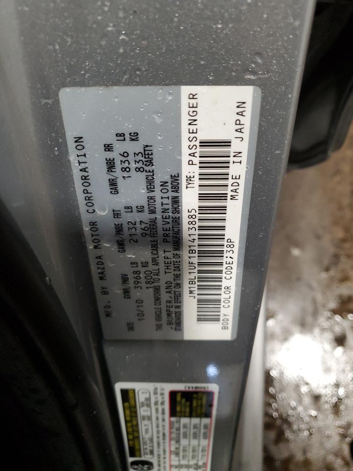 2011 Mazda 3 I VIN: JM1BL1UF1B1413885 Lot: 92502135