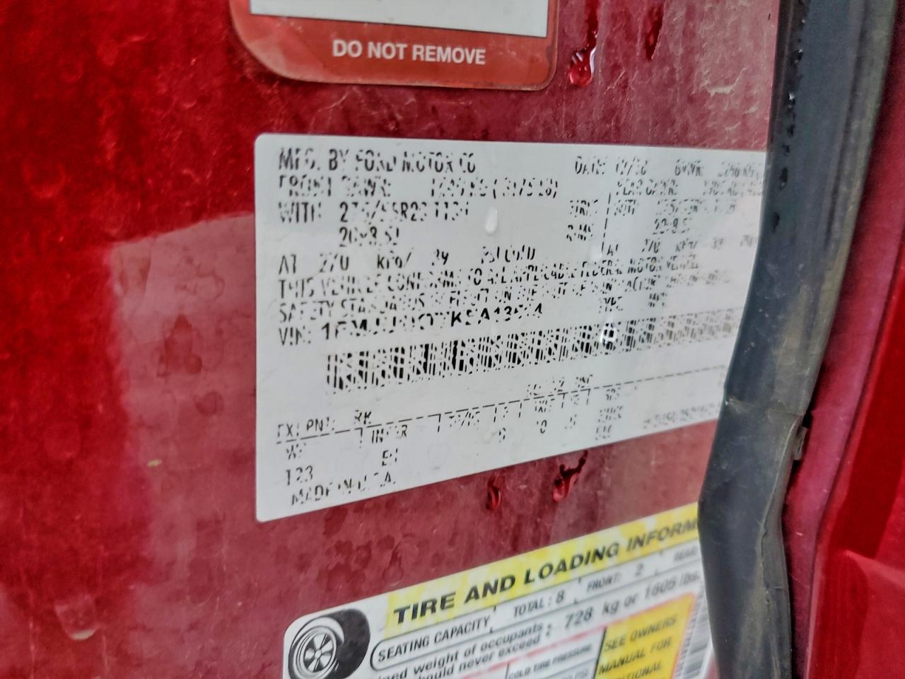 2019 Ford Expedition Limited VIN: 1FMJU1KT7KEA13514 Lot: 93281035