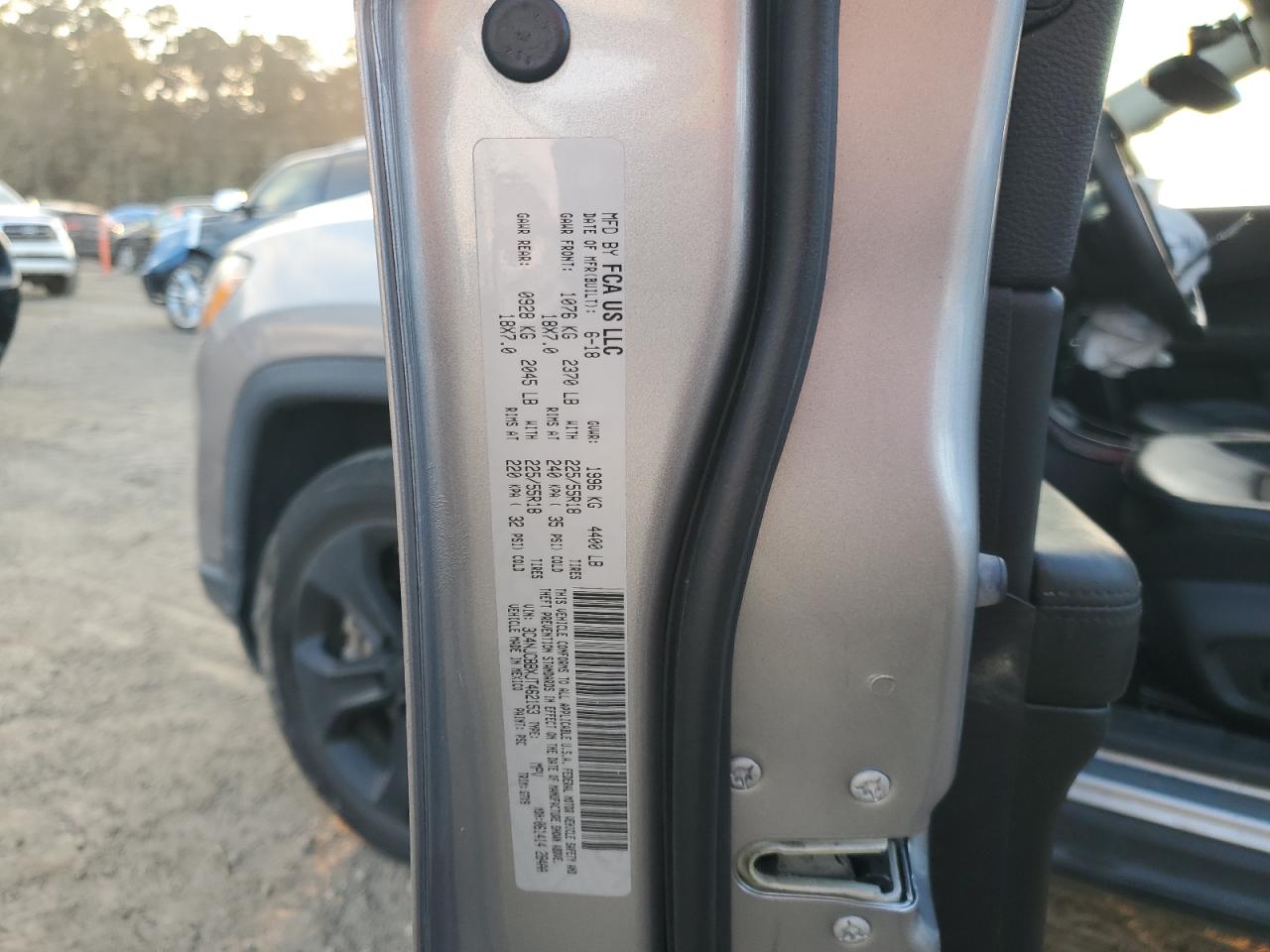 2018 Jeep Compass Latitude VIN: 3C4NJCBBXJT462153 Lot: 93336015