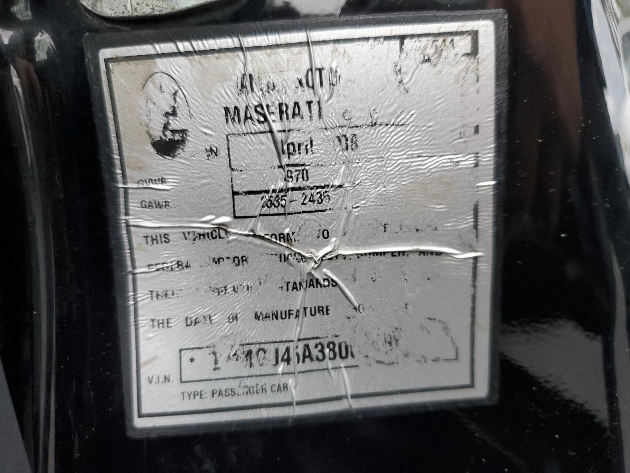 2008 Maserati Granturismo VIN: ZAMGJ45A380039855 Lot: 93717885