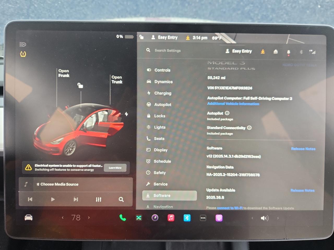 2021 Tesla Model 3 VIN: 5YJ3E1EA7MF093824 Lot: 91839895