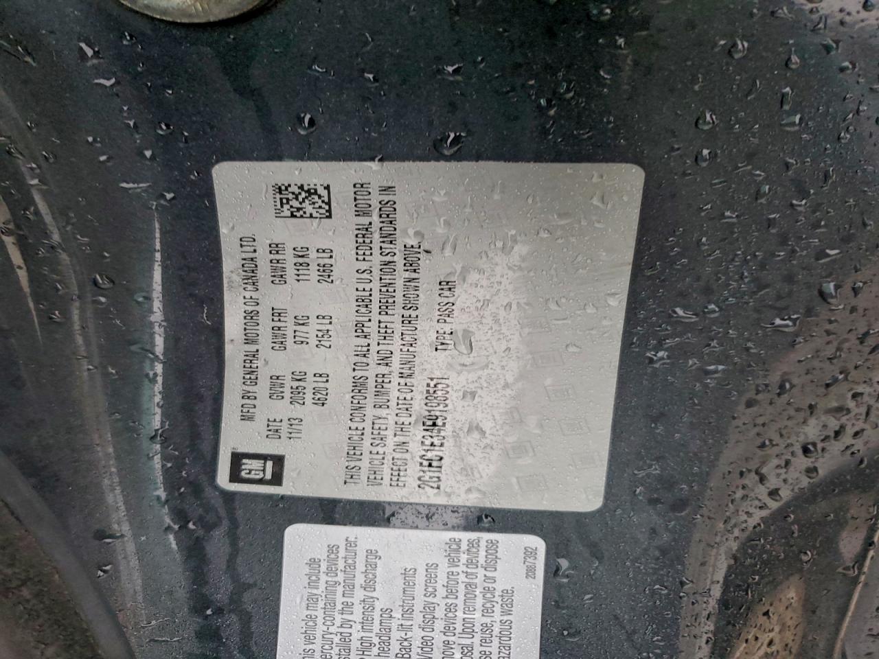 2014 Chevrolet Camaro Lt VIN: 2G1FC1E34E9198551 Lot: 94418295