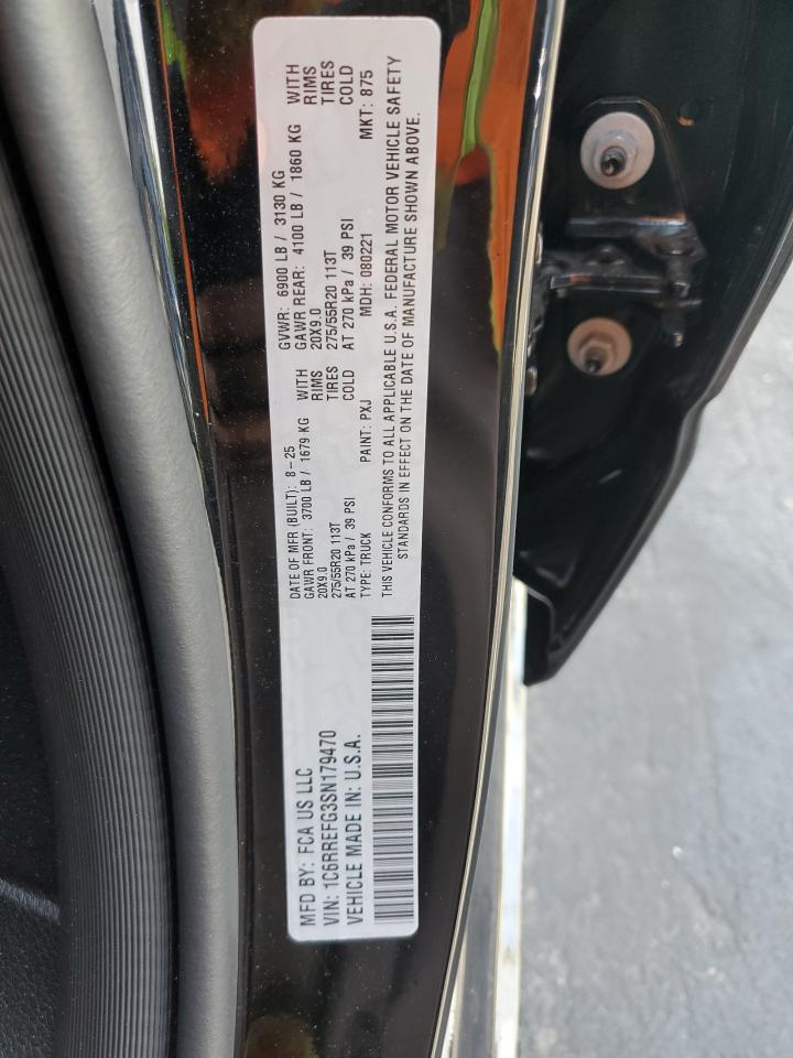 2025 Ram 1500 Big Horn/Lone Star VIN: 1C6RREFG3SN179470 Lot: 91844915