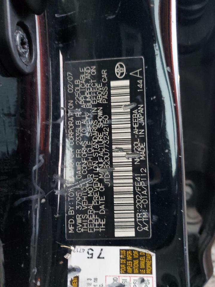 2007 Toyota Prius VIN: JTDKB20U773242150 Lot: 93714965