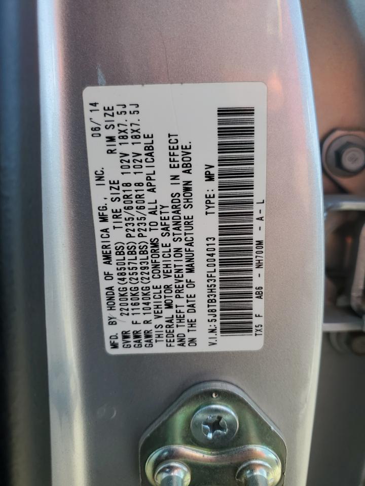 2015 Acura Rdx Technology VIN: 5J8TB3H53FL004013 Lot: 91934735