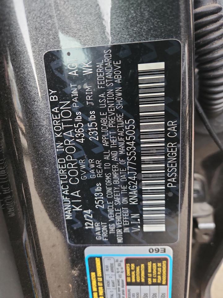 2025 Kia K5 Lxs VIN: KNAG24J77S5345055 Lot: 92877535