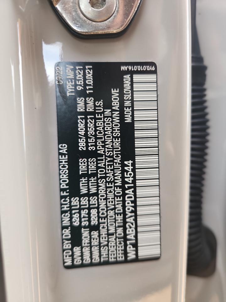 2023 Porsche Cayenne S VIN: WP1AB2AY9PDA14544 Lot: 92086105