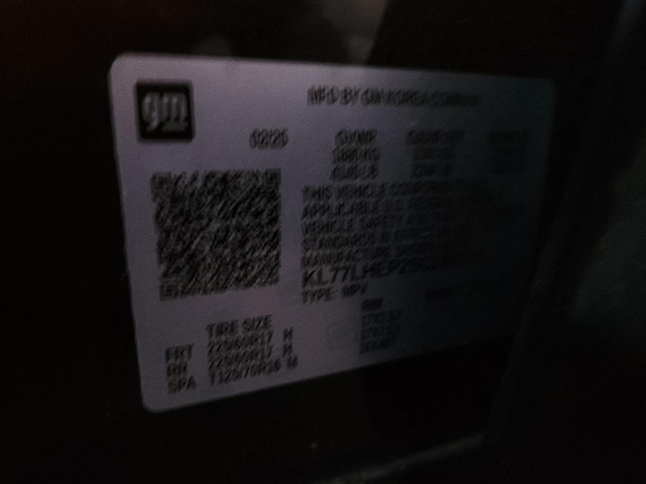 2025 Chevrolet Trax 1Lt VIN: KL77LHEP2SC245729 Lot: 92948475