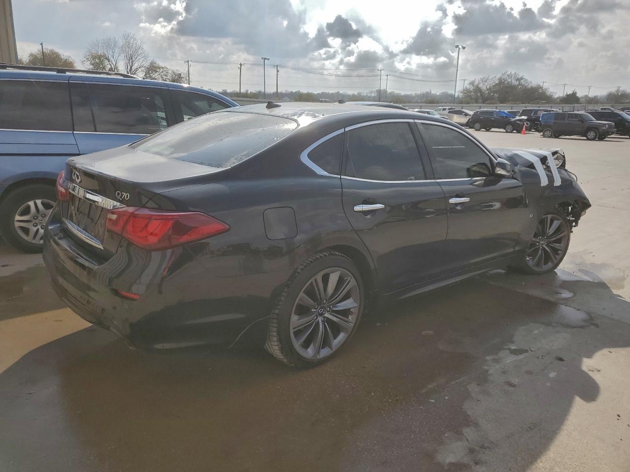 2016 Infiniti Q70 3.7 black null gasoline JN1BY1AP4GM221044 photo #4