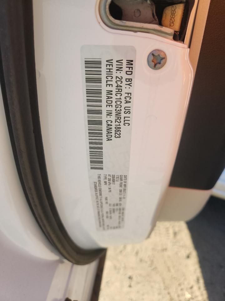 2022 Chrysler Voyager Lx VIN: 2C4RC1CG3NR218623 Lot: 91433925