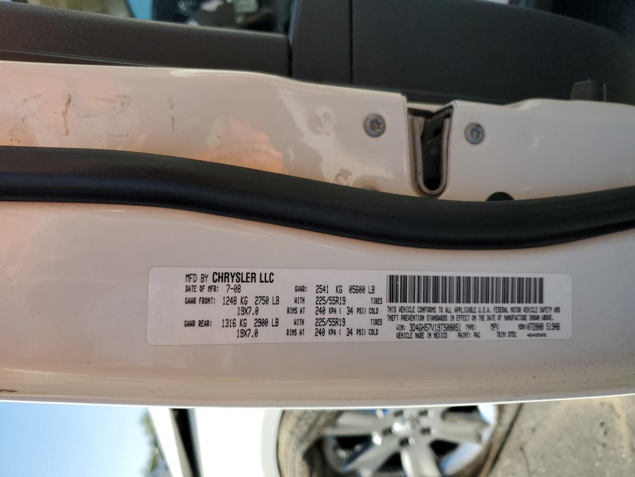 2009 Dodge Journey Sxt VIN: 3D4GH57V19T508051 Lot: 91912645