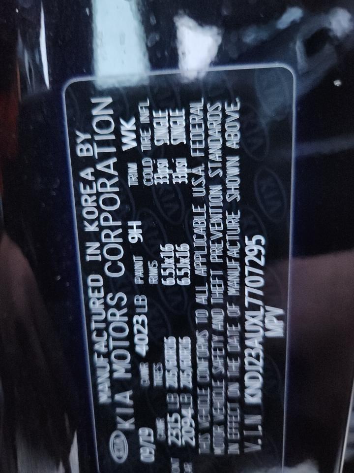 2020 Kia Soul Lx VIN: KNDJ23AUXL7707295 Lot: 91677105