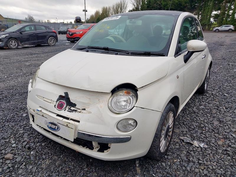 2010 FIAT 500 1.2 LOUNGE 3DR for sale at Copart BELFAST