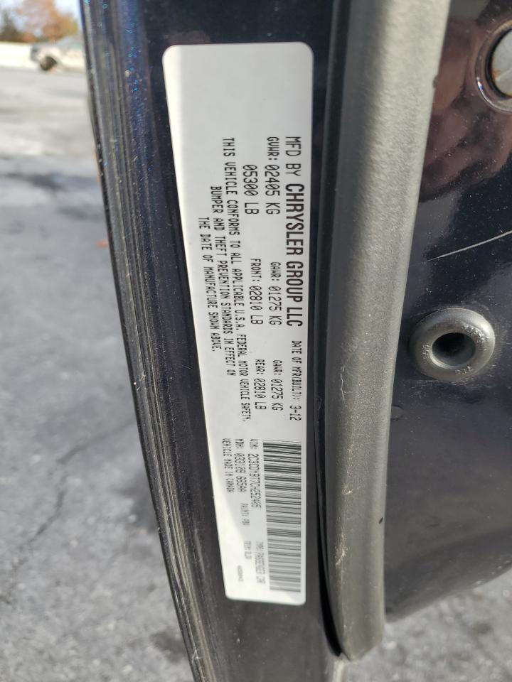 2012 Dodge Challenger R/T VIN: 2C3CDYBT7CH252405 Lot: 92245785