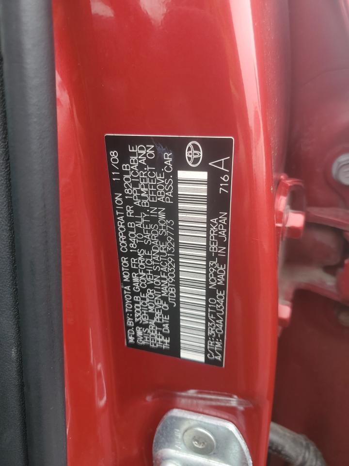 2009 Toyota Yaris VIN: JTDBT903291329773 Lot: 93039875